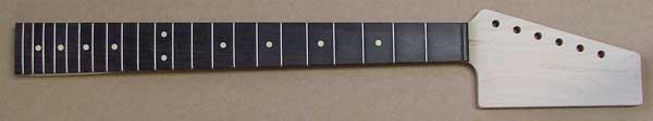 Paddle Head Guitar Neck - Maple/Rosewood Replacement Neck Image
