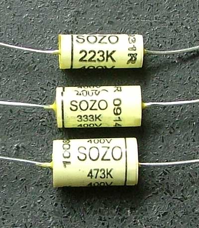Sozo Capacitor Dimensions