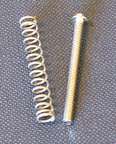 Humbucker Height Screw with Spring Dimensions