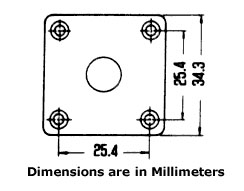 Square Metal Jack Plate Dimensions