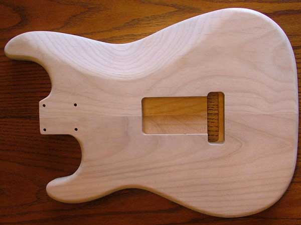 Stratocaster&reg; Alder Electric Guitar Body Dimensions