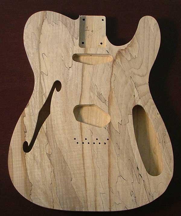 Swamp Ash Tele Thinline Body Image