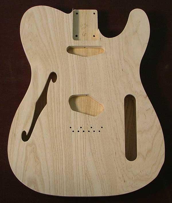 Swamp Ash Tele Thinline Body Image